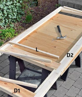 Dør til byg selv skur samles Dør til byg selv skur samles med skruer